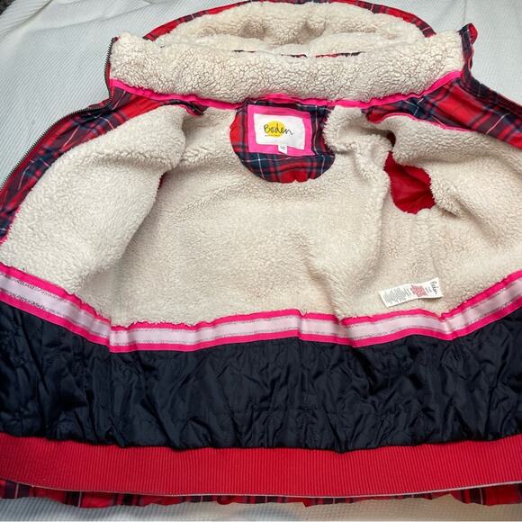 Mini Boden plaid winter jacket - Picture 3 of 9